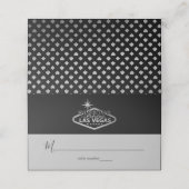 Carte De Placement Mariage élégant de destination à Las Vegas (Extérieur déplié)