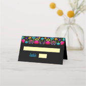 Carte De Placement Mariage élégant de fiesta (Devant)