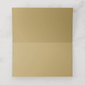 Carte De Placement Mariage Élégant Déco Classique Or (Intérieur déplié)