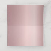 Carte De Placement Mariage élégant rose (Intérieur déplié)