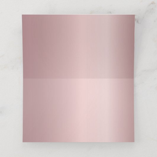 Carte De Placement Mariage élégant rose (Intérieur déplié)