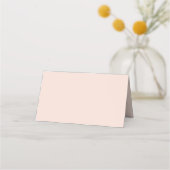 Carte De Placement Mariage élégant rose gold calligraphie script (Dos)