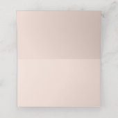 Carte De Placement Mariage élégant rose gold calligraphie script (Intérieur déplié)