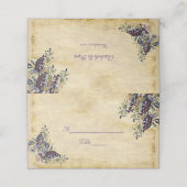 Carte De Placement Mariage Élégant, Rustique Campagnard, de Vignoble (Extérieur déplié)