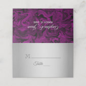 Carte De Placement Mariage Élégant Violet (Extérieur déplié)