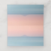 Carte De Placement Mariage en bord de mer sous le soleil couchant (Intérieur déplié)