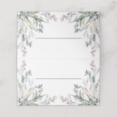 Carte De Placement Mariage en cuir écossais doux violet (Extérieur déplié)