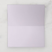 Carte De Placement Mariage en cuir écossais doux violet (Intérieur déplié)