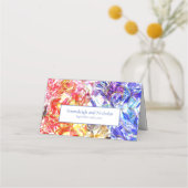 Carte De Placement Mariage en pierre de cristal de couleur diamant (Dos)