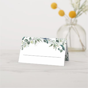Carte De Placement Mariage Eucalyptus Green Watercolor