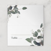 Carte De Placement Mariage Eucalyptus moderne (Extérieur déplié)