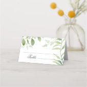 Carte De Placement Mariage Eucalyptus vert (Devant)