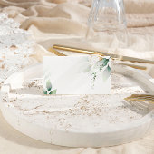 Carte De Placement Mariage Eucalyptus Vert & Or