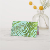 Carte De Placement Mariage Flamant Rose Tropical (Dos)