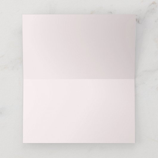 Carte De Placement Mariage Fleur Exotique de Protée Rose Blush (Intérieur déplié)