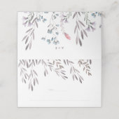 Carte De Placement Mariage Fleur sauvage (Extérieur déplié)