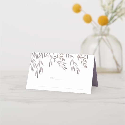 Carte De Placement Mariage Fleur sauvage (Devant)