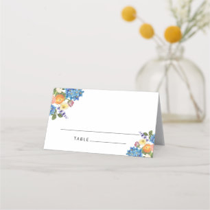 Carte De Placement Mariage Fleur sauvage aquarelle