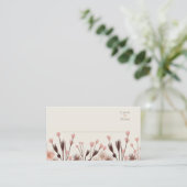 Carte De Placement Mariage Fleur sauvage Boho (Debout devant)