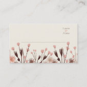 Carte De Placement Mariage Fleur sauvage Boho (Devant)