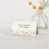 Carte De Placement Mariage Fleur sauvage Boho Chic (Devant)