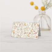 Carte De Placement Mariage Fleur sauvage Boho Chic (Dos)