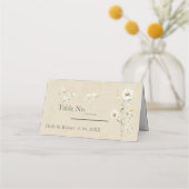 Carte De Placement Mariage Fleur sauvage Daisy (Dos)
