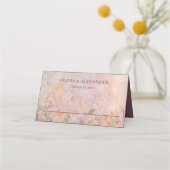 Carte De Placement Mariage fleur sauvage d'aquarelle (Devant)