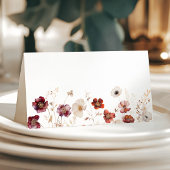 Carte De Placement Mariage Fleur sauvage d'automne