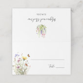 Carte De Placement Mariage fleur sauvage d'été (Extérieur déplié)