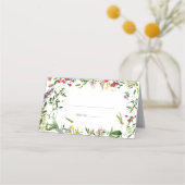 Carte De Placement Mariage Fleur sauvage d'été moderne (Devant)