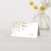 Carte De Placement Mariage Fleur sauvage Sunny Pink ID1023 (Dos)