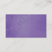 Carte De Placement Mariage Fleuris Aquarelle Ultra Violet (Dos)