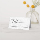 Carte De Placement Mariage Flocon de Neige d'Hiver (Devant)