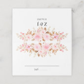 Carte De Placement Mariage floral à feutre minimal (Extérieur déplié)
