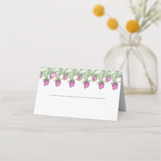 Carte De Placement Mariage Floral Aquarelle Jungle Été