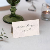 Carte De Placement Mariage floral blanc à aquarelle