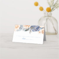 Mariage floral bleu et bracelet