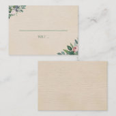 Carte De Placement Mariage floral Blush Sage (Devant / Derrière)