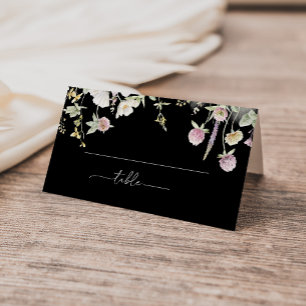 Carte De Placement Mariage Floral Boho Fall Multicolor