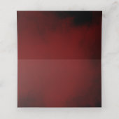 Carte De Placement Mariage floral de la Bourgogne Marsala Rouge Roses (Intérieur déplié)