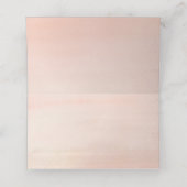 Carte De Placement Mariage floral de la pêche rustique (Intérieur déplié)