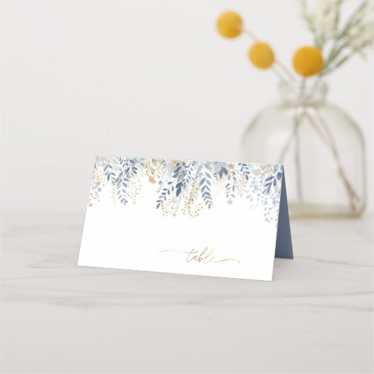 Carte De Placement Mariage Floral doux ID1045 (Devant)