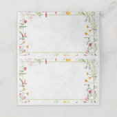 Carte De Placement Mariage floral du jardin à budget vierge (Extérieur déplié)