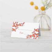Carte De Placement Mariage Floral Fleurs de cerisiers (Devant)