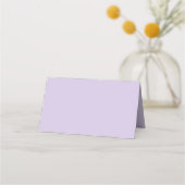 Carte De Placement Mariage floral Lilac moderne Lavender Mauve Script (Dos)