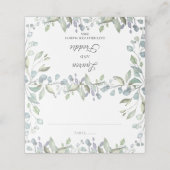 Carte De Placement Mariage floral Lilac Watercolor (Extérieur déplié)