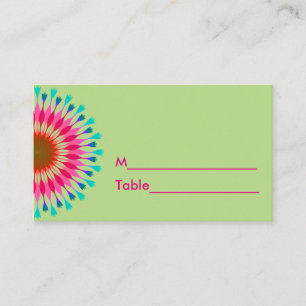 Carte De Placement Mariage Floral Lotus coloré Plate-forme Dou