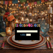Carte De Placement Mariage floral mexicain moderne