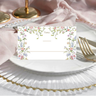 Carte De Placement Mariage floral orange Grace Pastel Blush
